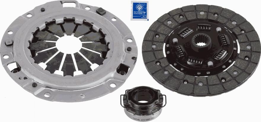 SACHS 3000 858 301 - Комплект сцепления www.autospares.lv