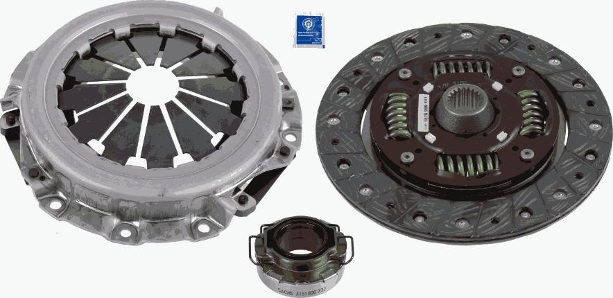 SACHS 3000 836 401 - Комплект сцепления www.autospares.lv