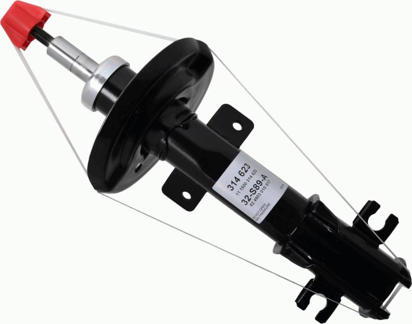 SACHS 314 623 - Amortizators www.autospares.lv