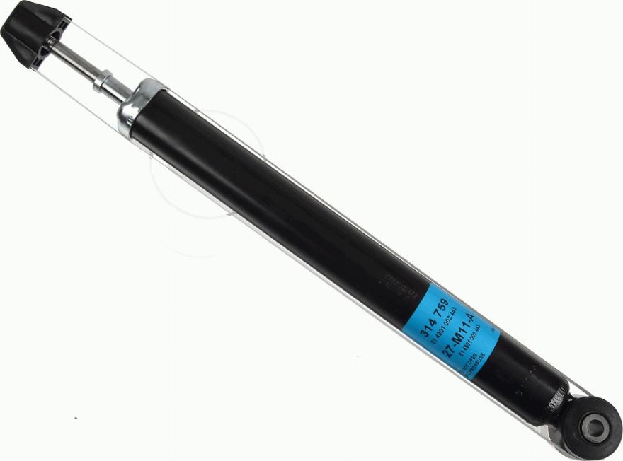 SACHS 314 759 - Shock Absorber www.autospares.lv