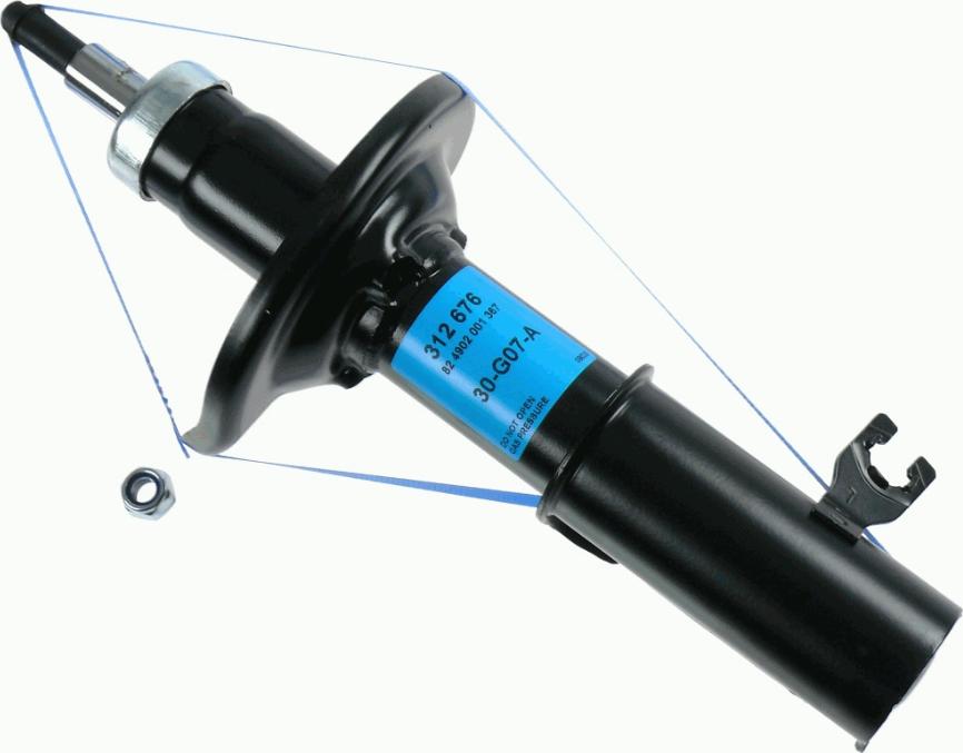 SACHS 312 676 - Shock Absorber www.autospares.lv