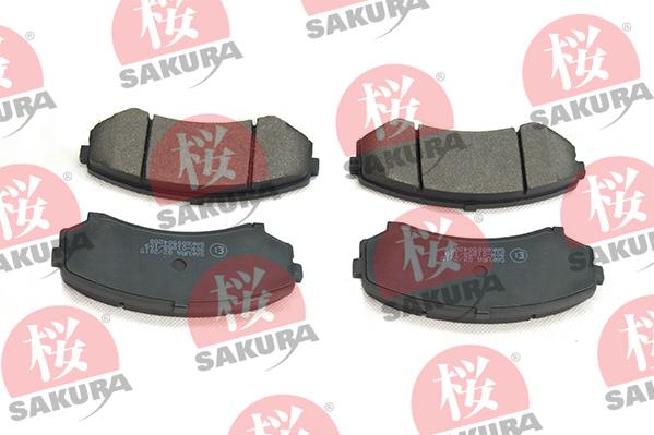 SAKURA 600-50-4288 - Bremžu uzliku kompl., Disku bremzes www.autospares.lv