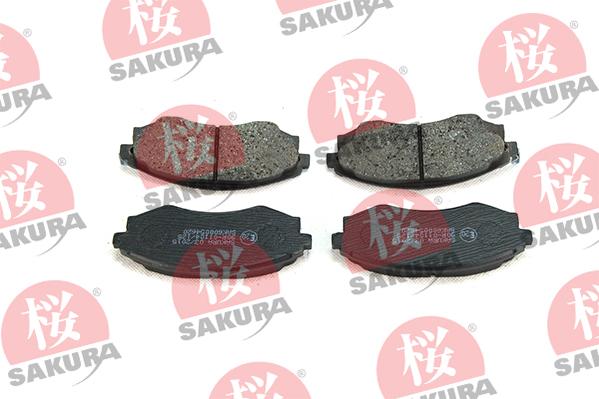 SAKURA 600-05-4620 - Тормозные колодки, дисковые, комплект www.autospares.lv