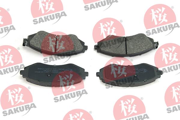 SAKURA 600-00-8350 - Bremžu uzliku kompl., Disku bremzes www.autospares.lv