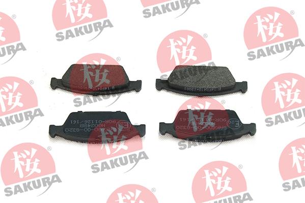 SAKURA 600-00-8320 - Bremžu uzliku kompl., Disku bremzes www.autospares.lv