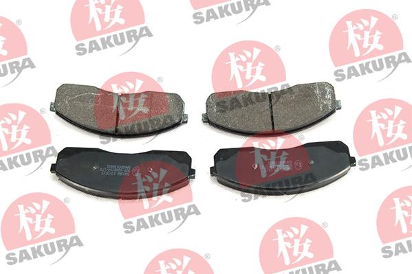 SAKURA 600-03-8832 - Bremžu uzliku kompl., Disku bremzes www.autospares.lv