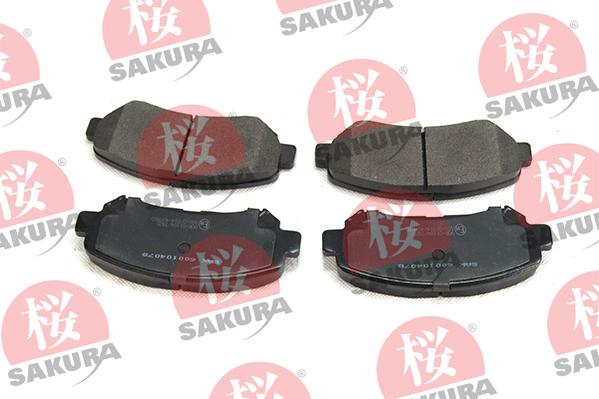 SAKURA 600-10-4078 - Bremžu uzliku kompl., Disku bremzes www.autospares.lv