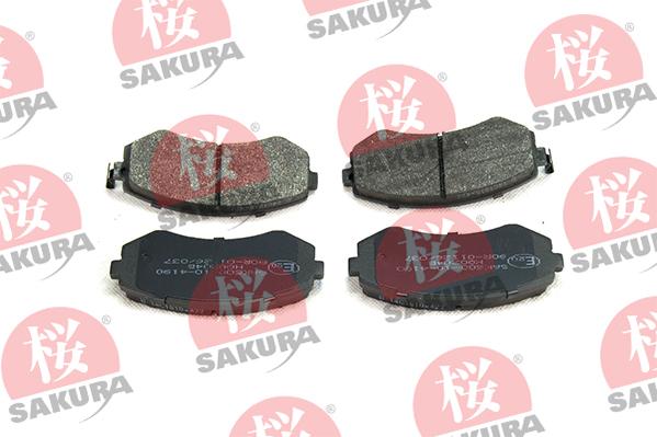 SAKURA 600-10-4190 - Bremžu uzliku kompl., Disku bremzes autospares.lv