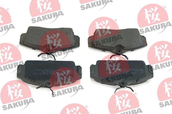 SAKURA 600-10-4102 - Bremžu uzliku kompl., Disku bremzes autospares.lv