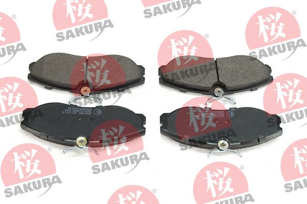 SAKURA 600-10-4180 - Bremžu uzliku kompl., Disku bremzes www.autospares.lv