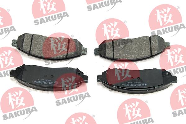 SAKURA 600-10-4182 - Bremžu uzliku kompl., Disku bremzes www.autospares.lv