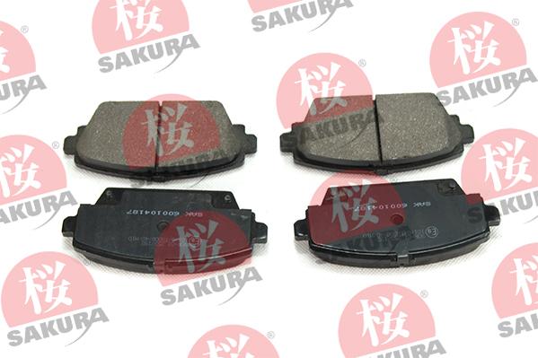 SAKURA 600-10-4187 - Bremžu uzliku kompl., Disku bremzes www.autospares.lv