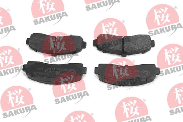 SAKURA 600-10-4135 - Bremžu uzliku kompl., Disku bremzes www.autospares.lv