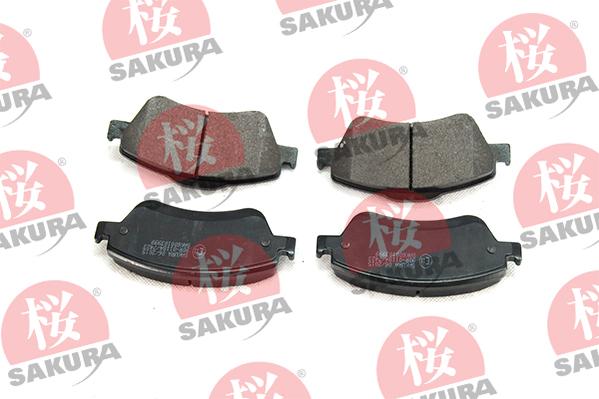 SAKURA 600-10-3999 - Bremžu uzliku kompl., Disku bremzes www.autospares.lv