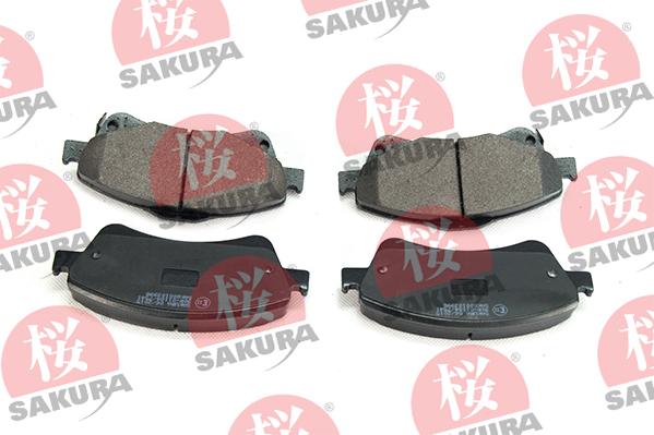 SAKURA 600-10-3998 - Bremžu uzliku kompl., Disku bremzes www.autospares.lv