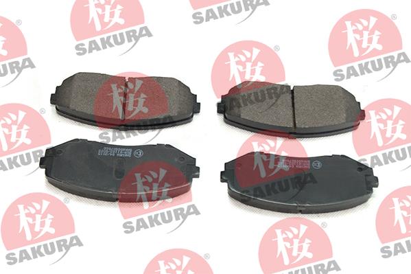 SAKURA 600-80-7066 - Bremžu uzliku kompl., Disku bremzes www.autospares.lv