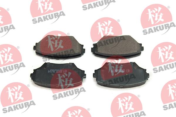 SAKURA 600-20-3995 - Bremžu uzliku kompl., Disku bremzes www.autospares.lv