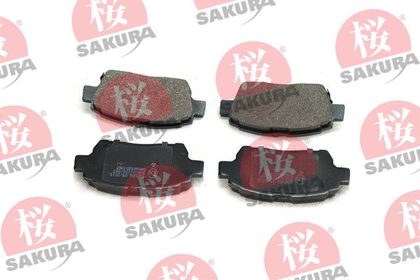 SAKURA 600-20-3965 - Тормозные колодки, дисковые, комплект www.autospares.lv