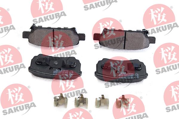 SAKURA 601-50-4350 - Bremžu uzliku kompl., Disku bremzes www.autospares.lv