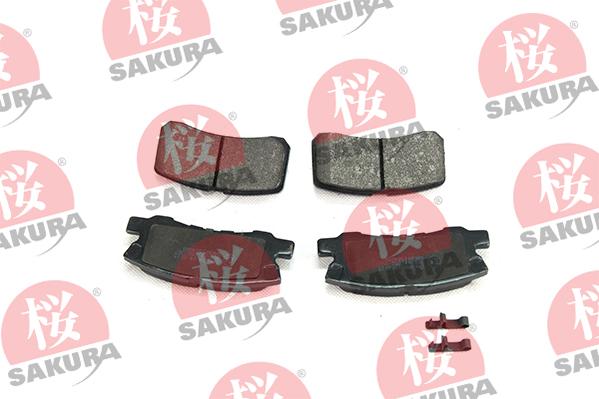 SAKURA 601-50-4280 - Bremžu uzliku kompl., Disku bremzes autospares.lv