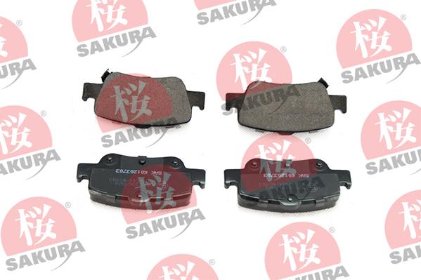 SAKURA 601-20-3703 - Bremžu uzliku kompl., Disku bremzes www.autospares.lv