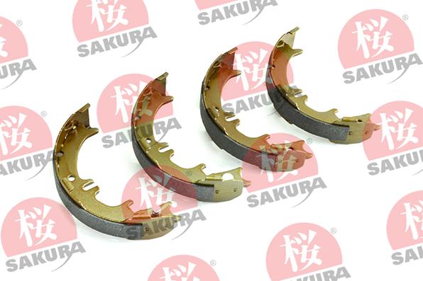 SAKURA 602-00-3716 - Комплект тормозов, ручник, парковка www.autospares.lv