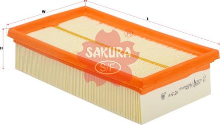 SAKURA A6128 - Gaisa filtrs autospares.lv