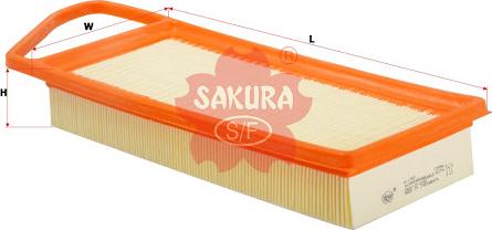 SAKURA A1765 - Gaisa filtrs www.autospares.lv