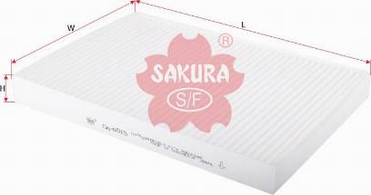 SAKURA CA6515 - Фильтр воздуха в салоне www.autospares.lv