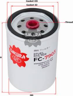 SAKURA FC7903 - Degvielas filtrs www.autospares.lv