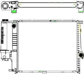 SAKURA Automotive 3011-1007 - Radiators, Motora dzesēšanas sistēma www.autospares.lv