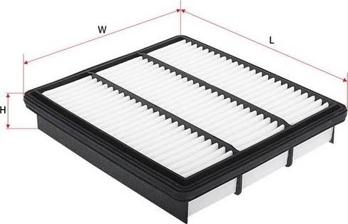 SAKURA Automotive A-1044 - Gaisa filtrs www.autospares.lv