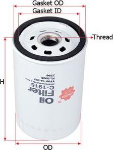 SAKURA Automotive C-1915 - Oil Filter www.autospares.lv