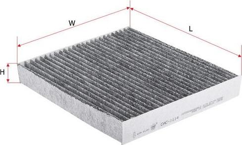 SAKURA Automotive CAC-1114 - Filtrs, Salona telpas gaiss www.autospares.lv