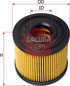 SAKURA Automotive EF-14010 - Degvielas filtrs www.autospares.lv