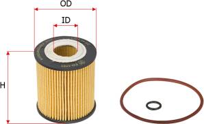 SAKURA Automotive EO-1701 - Oil Filter www.autospares.lv