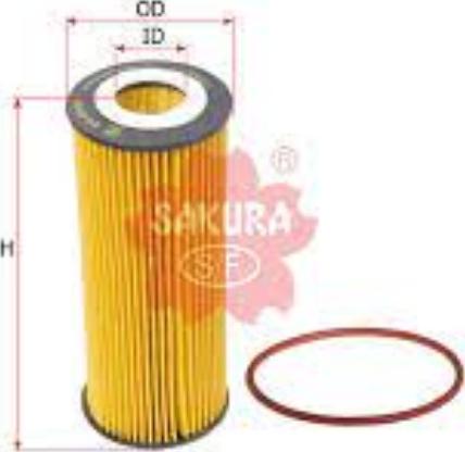 SAKURA Automotive EO-30120 - Масляный фильтр www.autospares.lv