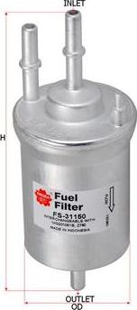 SAKURA Automotive FS-31150 - Fuel filter www.autospares.lv