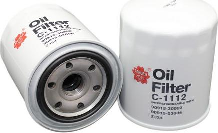 Sakura Filters AU C-1112 - Eļļas filtrs www.autospares.lv