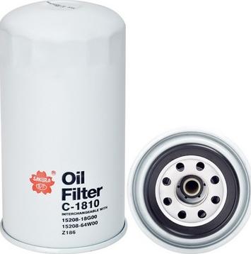 Sakura Filters AU C-1810 - Oil Filter www.autospares.lv