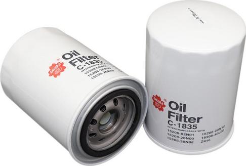 Sakura Filters AU C-1835 - Oil Filter www.autospares.lv