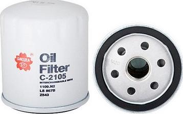 Sakura Filters AU C-2105 - Oil Filter www.autospares.lv