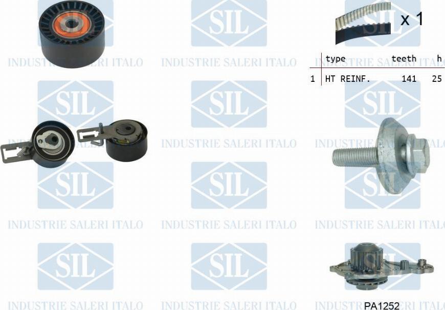 Saleri SIL K4PA1252 - Water Pump & Timing Belt Set www.autospares.lv