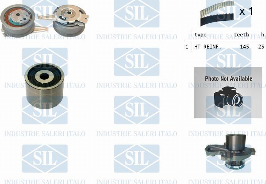 Saleri SIL K1PA1636 - Ūdenssūknis + Zobsiksnas komplekts autospares.lv