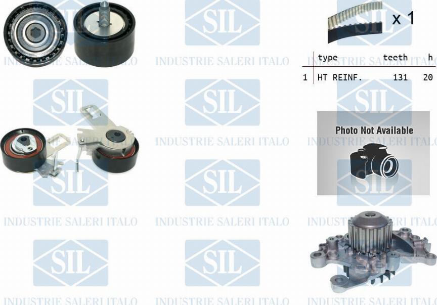 Saleri SIL K1PA1630 - Water Pump & Timing Belt Set www.autospares.lv