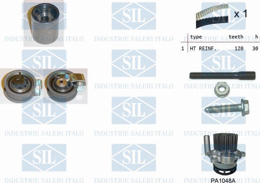 Saleri SIL K2PA1444 - Ūdenssūknis + Zobsiksnas komplekts autospares.lv