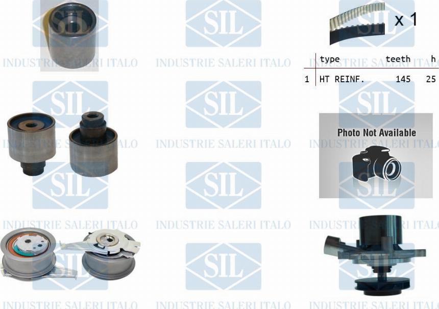 Saleri SIL K2PA1566 - Water Pump & Timing Belt Set www.autospares.lv