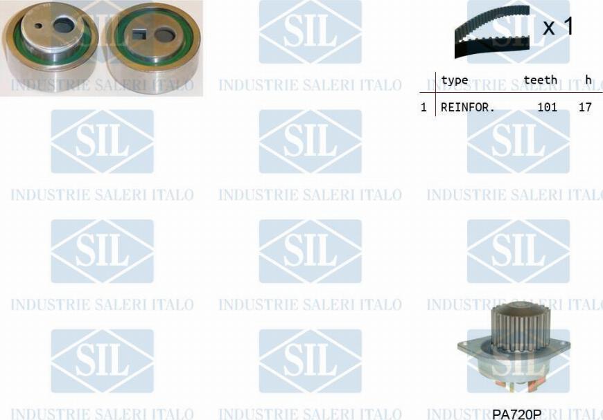 Saleri SIL K2PA720P - Water Pump & Timing Belt Set www.autospares.lv