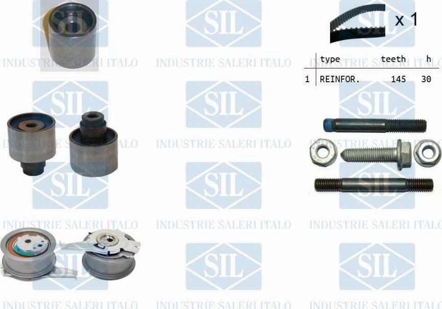 Saleri SIL TK1498 - Комплект зубчатого ремня ГРМ www.autospares.lv