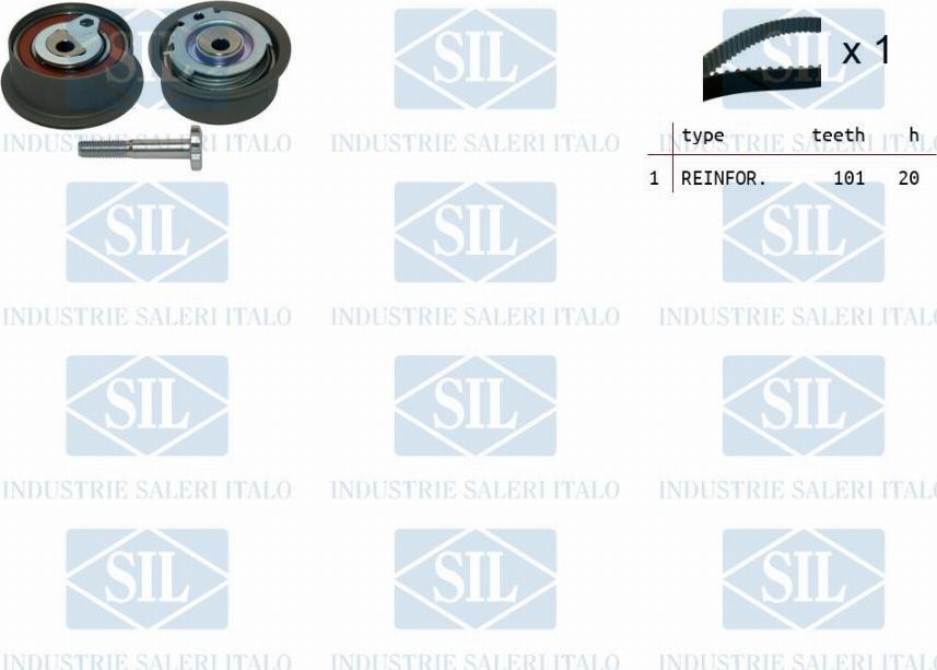 Saleri SIL TK1493 - Zobsiksnas komplekts www.autospares.lv